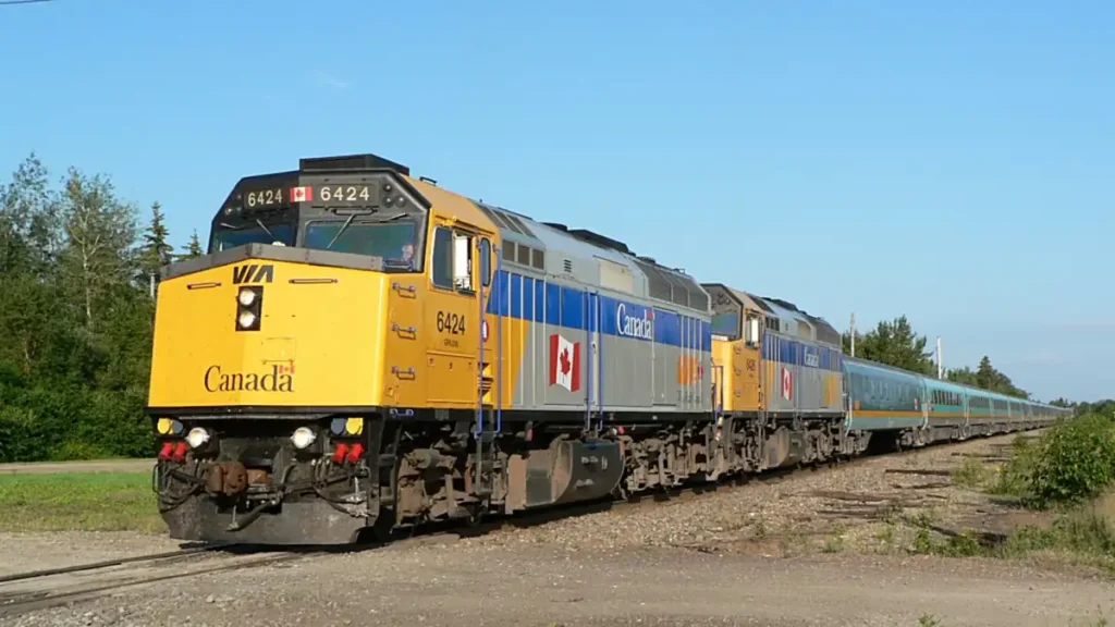 Via train hits two semi-trailers and derails in Quebec; no injuries